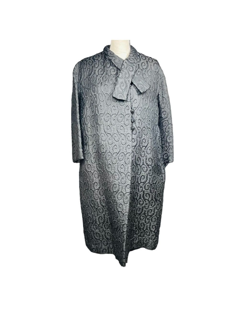 Embroided vintage dress coat - Picture 1 of 4
